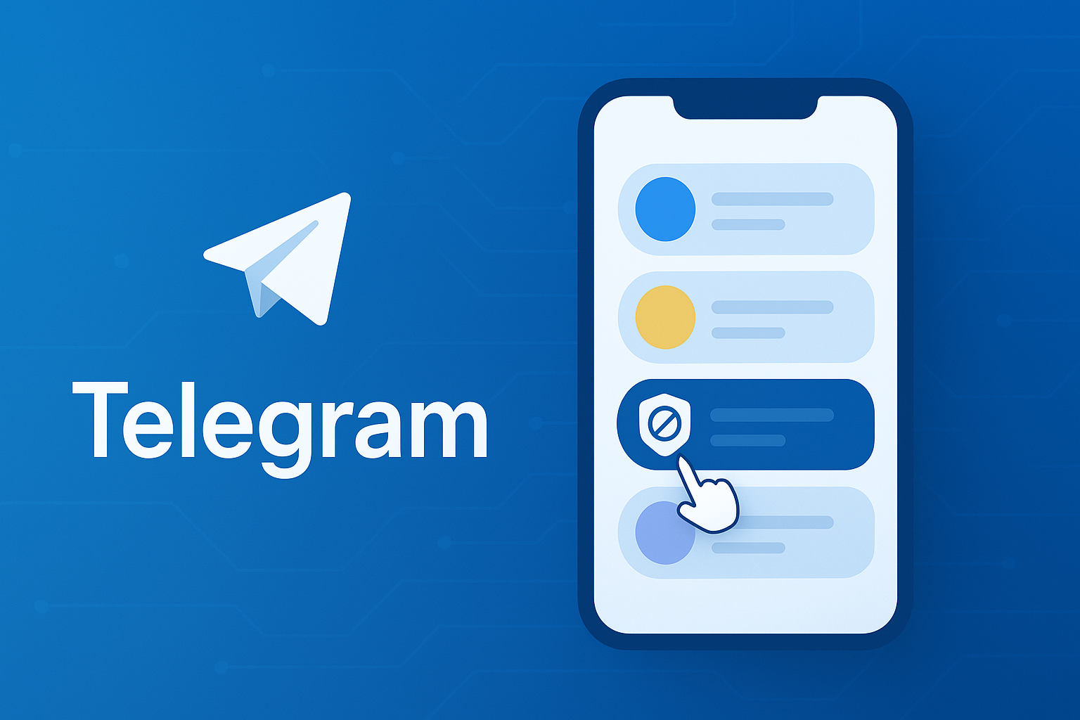 Telegram在聊天列表快速屏蔽