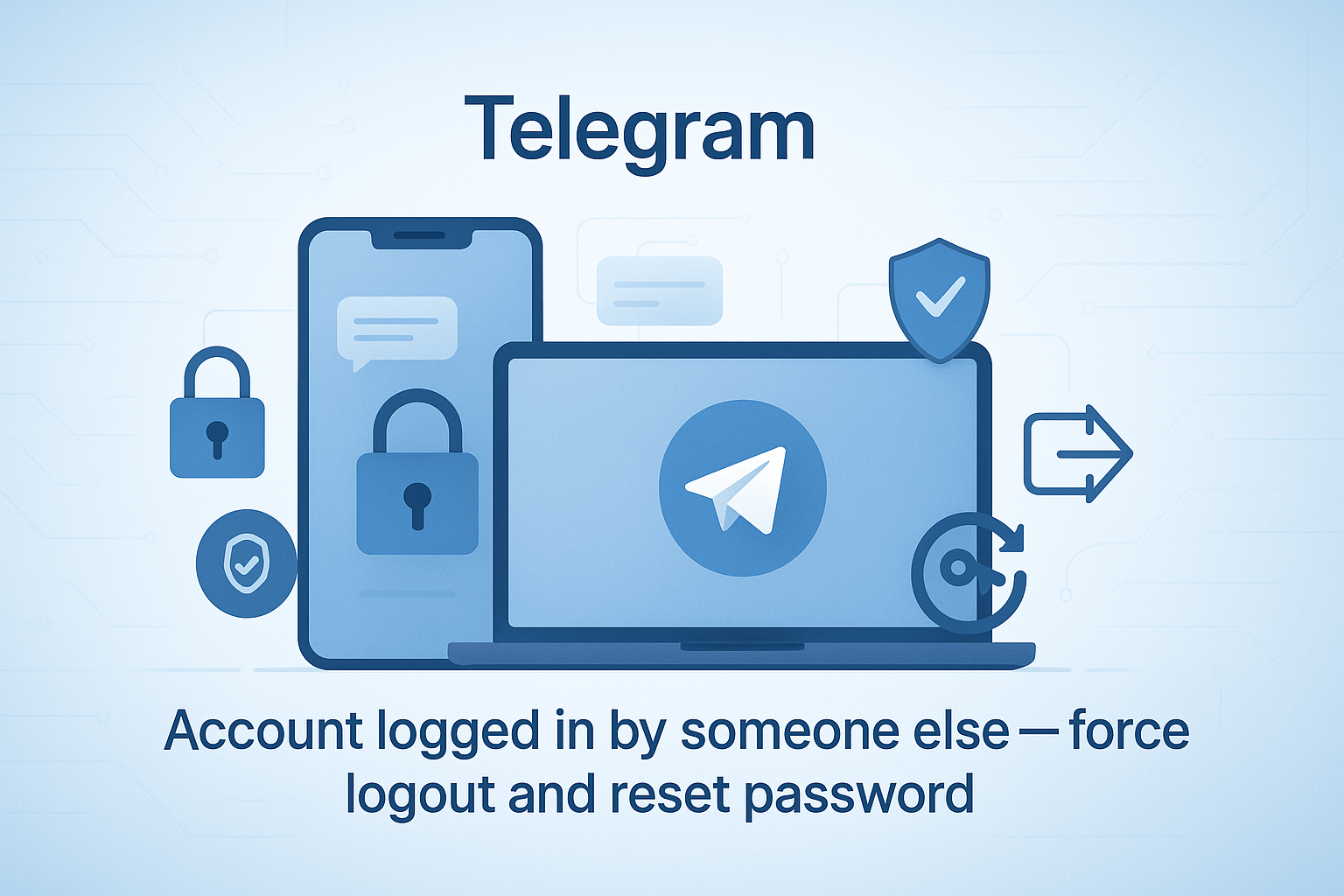 Telegram强制退出并重置密码