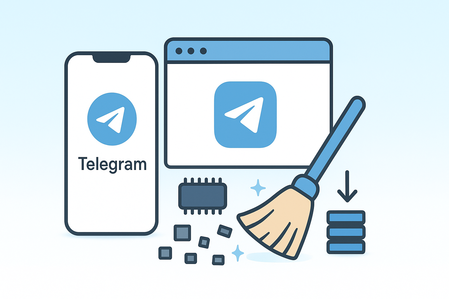 Telegram占用内存太大怎么办?