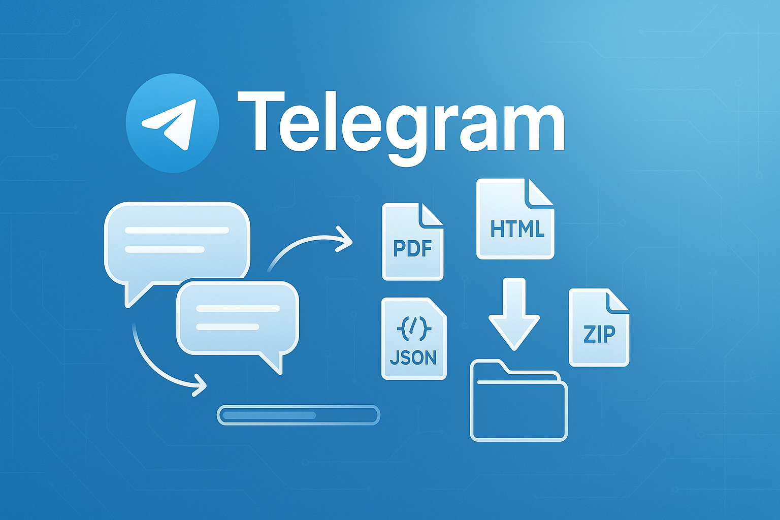 Telegram导出格式与范围
