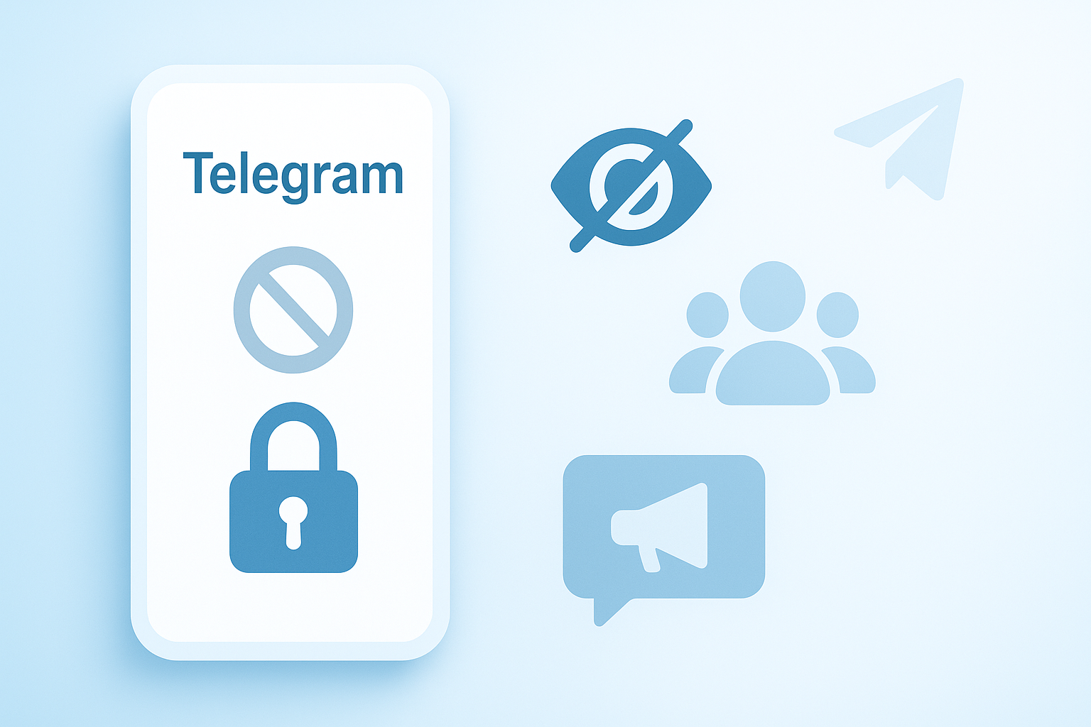 Telegram对群组与频道隐藏