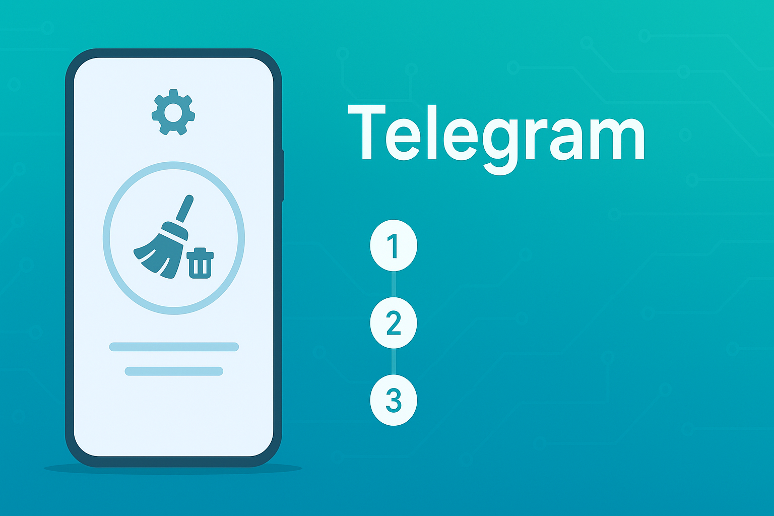 Telegram 手机上清理缓存流程