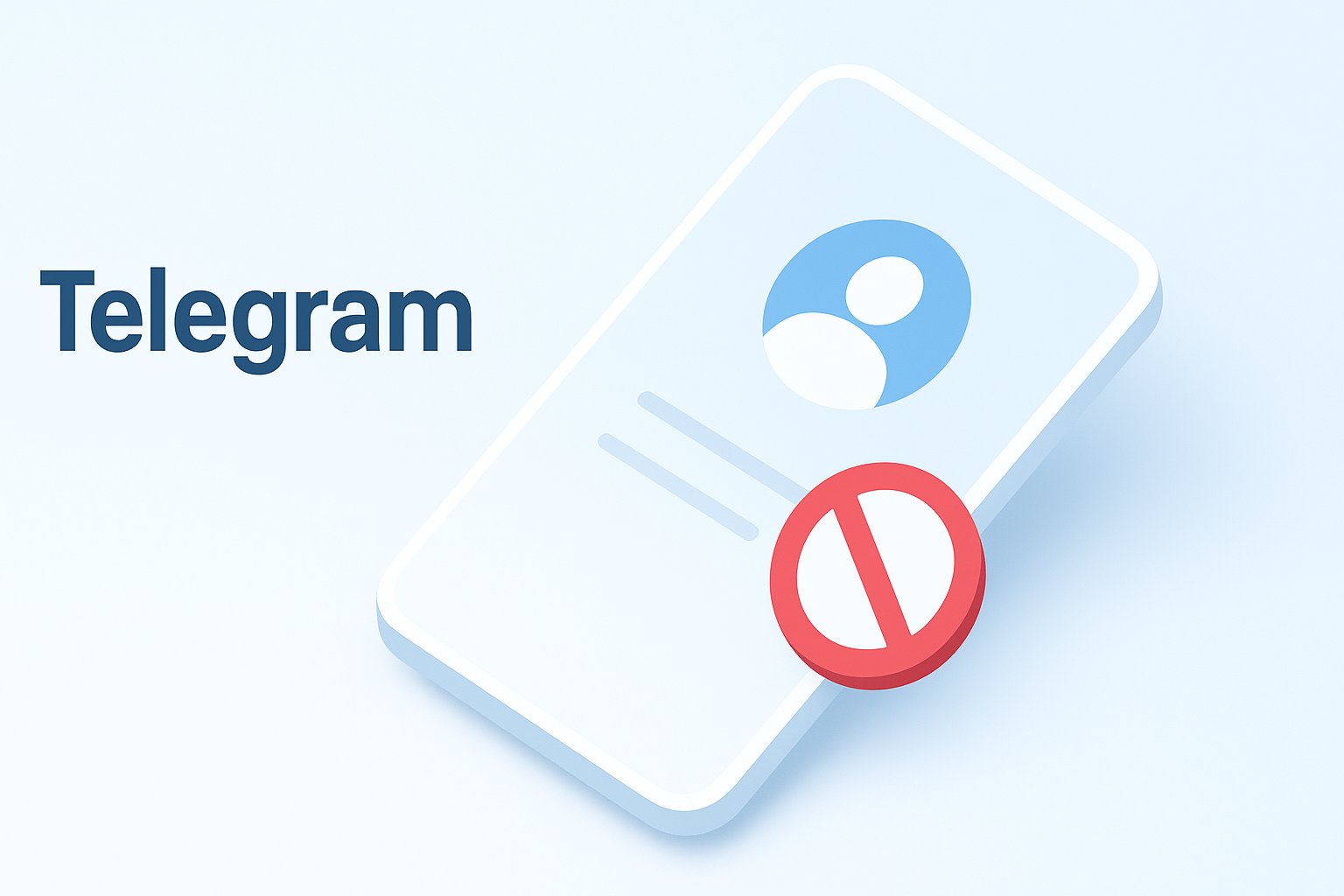 Telegram通过资料页直接屏蔽